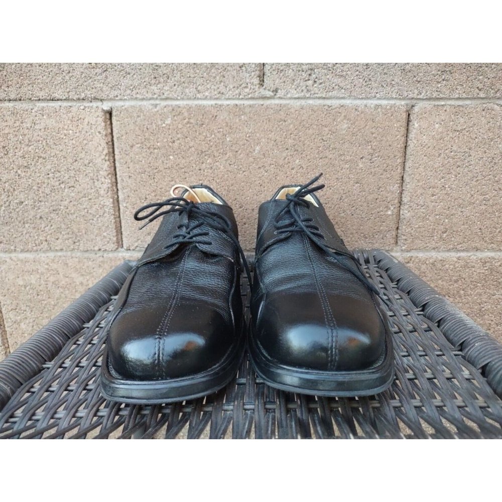 Studio Belvedere Bay Bridge Men's Black Oxford Dress Shoes Size 10.5 EEE Leather